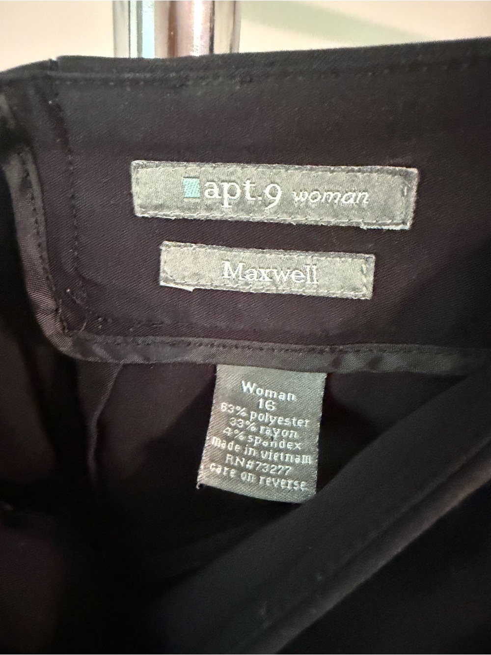 Apt. 9 Black Women's Capris